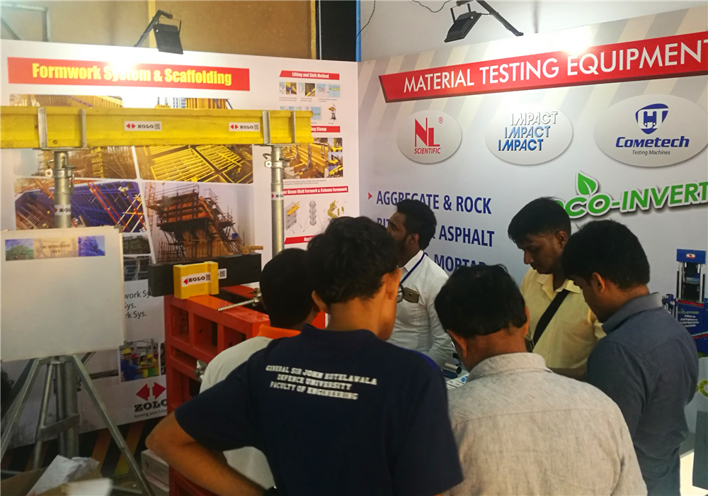 Zolo  with ZForm120 Steel Fromwork and ZFlex120 Timber formwork samples to participate in the India building materials exhibition, harvest good response