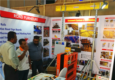 Zolo  with ZForm120 Steel Fromwork and ZFlex120 Timber formwork samples to participate in the India building materials exhibition, harvest good response