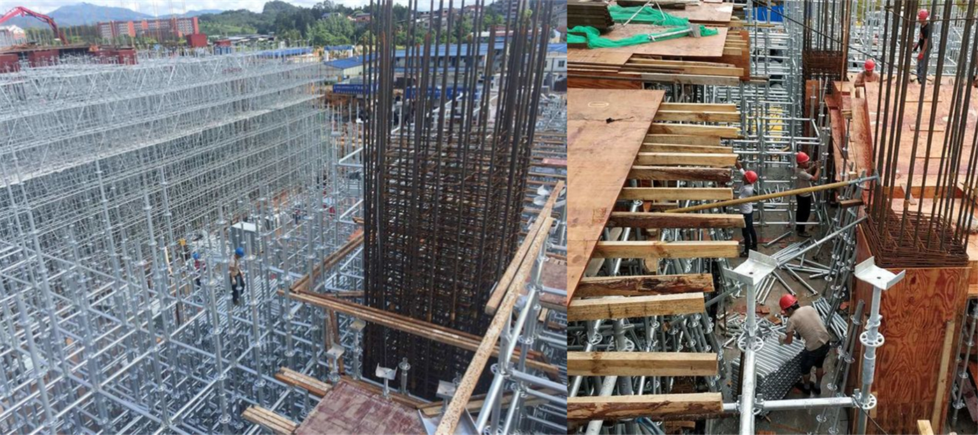 Exhibition Center Project of China Tea Tourism Town (Mount Wuyi) Phase I Project  by Zolo ZScarf 48 ring lock type scaffolding
